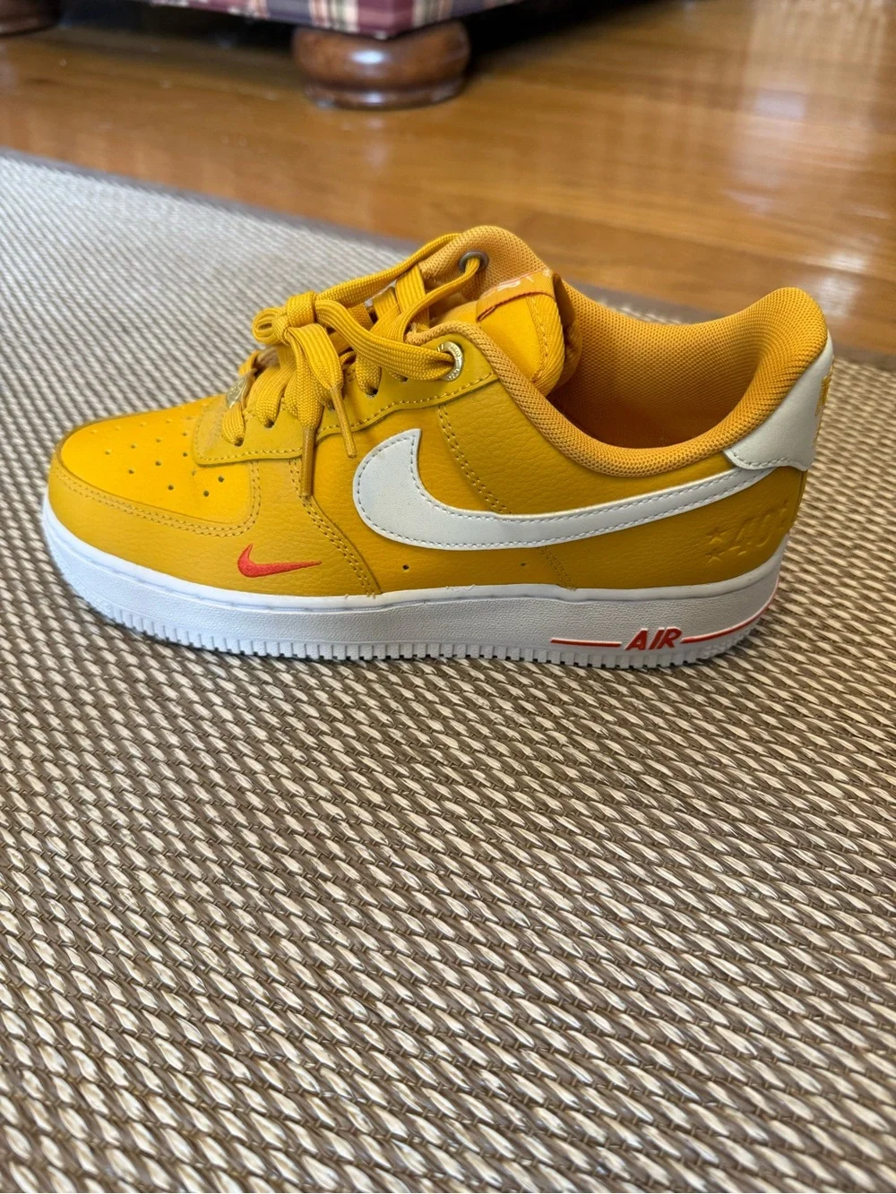 BRAND NEW Gold Nike Air Force 1 07 SE ‘40th Anniversary - Yellow Ochre